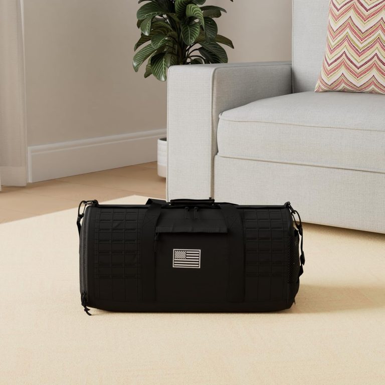 40L Military Tactical Duffle Bag For Men Sport Gym Fitness Tote Travel Training Workout With Shoe Compartment Basketball Football Weekender